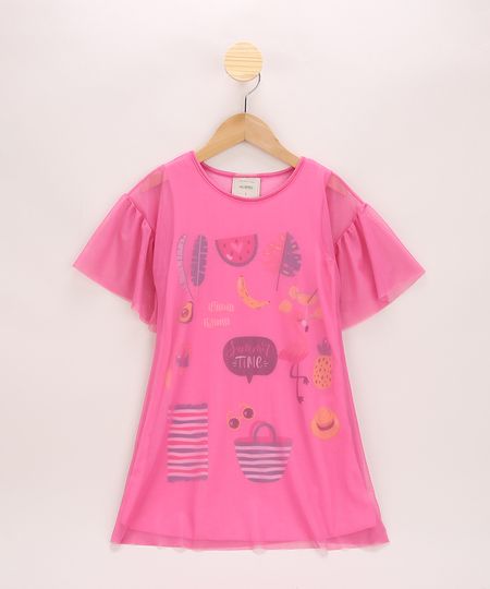 Vestido-de-Tule-Infantil--Summer-Time--com-Babado-na-Manga-Pink-9966495-Pink_1 Vestido-de-Tule-Infantil--Summer-Time--com-Babado-na-Manga-Pink-9966495-Pink_1
