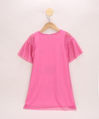 Vestido-de-Tule-Infantil--Summer-Time--com-Babado-na-Manga-Pink-9966495-Pink_4