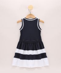 Vestido-Infantil-com-Recortes-e-Faixa-Para-Amarrar-Sem-Manga-Azul-Marinho-9969660-Azul_Marinho_2