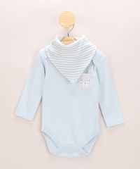 Body-Infantil-com-Bolso-de-Ursinho-Manga-Longa---Babador-Azul-Claro-9834056-Azul_Claro_1