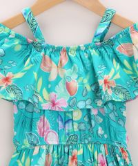 Vestido-Infantil-Midi-Open-Shoulder-Estampado-de-Folhagem-Manga-Curta-Verde-9965255-Verde_4