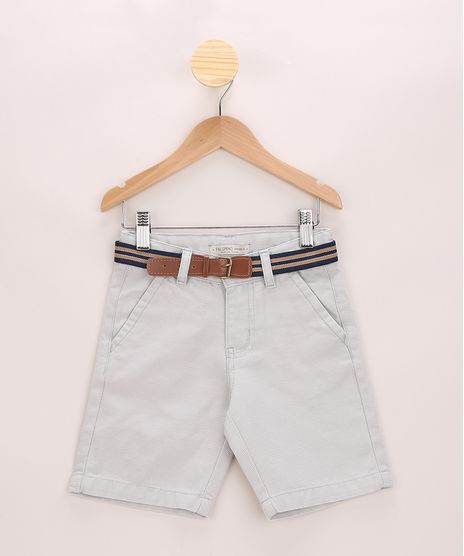 Bermuda-Infantil-com-Cinto-Cinza-9965226-Cinza_1