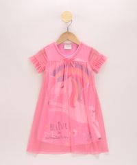 Camisola-de-Tule-Infantil-com-Unicornio-e-Babado-na-Manga-Pink-9968500-Pink_1
