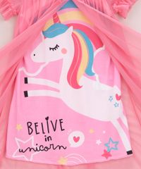 Camisola-de-Tule-Infantil-com-Unicornio-e-Babado-na-Manga-Pink-9968500-Pink_2