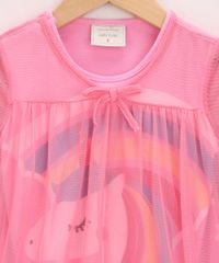 Camisola-de-Tule-Infantil-com-Unicornio-e-Babado-na-Manga-Pink-9968500-Pink_3