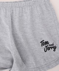 Pijama-Juvenil-Tom-e-Jerry-Manga-Curta-Cinza-Mescla-9969733-Cinza_Mescla_3