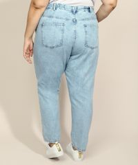 Calca-Jeans-Feminina-Plus-Size-Mindset-Reta-Cintura-Super-Alta-Azul-Claro-9974842-Azul_Claro_2