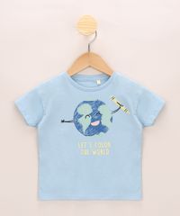 Blusa-Infantil-Ampla--Let-s-Color-The-World--Manga-Curta-Azul-Claro-9967059-Azul_Claro_1