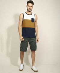 Regata-Masculina-com-Recorte-e-Bolso-Gola-Careca-Marrom-9888730-Marrom_3