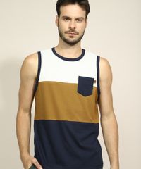 Regata-Masculina-com-Recorte-e-Bolso-Gola-Careca-Marrom-9888730-Marrom_6