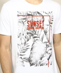 Camiseta-Masculina-Folhagens--Sunset---Paradise-Adventure--Manga-Curta-Gola-Careca-Branca-9970409-Branco_2