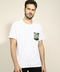 Camiseta-Masculina-com-Bolso-Estampado-de-Folhagens-Manga-Curta-Gola-Careca-Off-White-9966627-Off_White_1