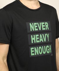 Camiseta-Masculina-Esportiva-Ace--Never-Heavy-Enough--Manga-Curta-Gola-Careca-Preta-9968645-Preto_6