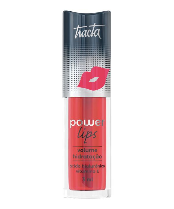 Gloss Labial Tracta Power Lips - Vermelho Único Único