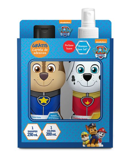 Kit-Infantil-Nutriex-Patrulha-Canina-Shampoo-230ml---Deo-Coloonia-200ml---Cartela-de-Adesivo---1-Unidade-Unico-9972826-Unico_1