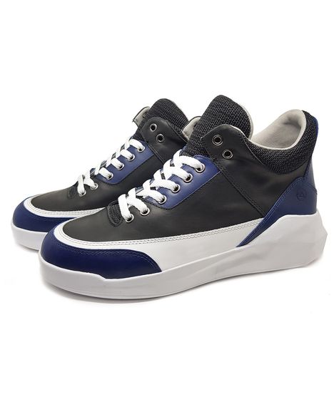 tenis casual masculino couro preto