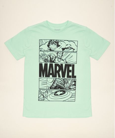 Camiseta-Juvenil-Os-Vingadores-Manga-Curta-Verde-Claro-9967032-Verde_Claro_1