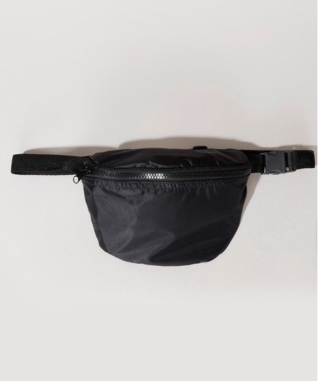 Pochete-Feminina-em-Nylon-com-Fivela-Preta-9943879-Preto_1