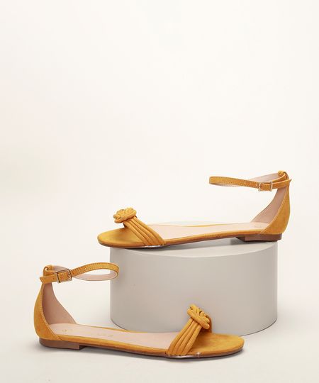 Rasteirinha-Feminina-Via-Uno-em-Suede-com-Tira-e-No-Mostarda-9793863-Mostarda_1