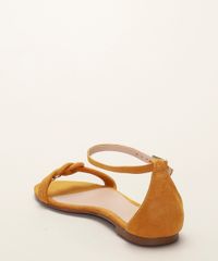 Rasteirinha-Feminina-Via-Uno-em-Suede-com-Tira-e-No-Mostarda-9793863-Mostarda_4