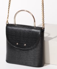 Bolsa-Feminina-Transversa-Cobra-com-Corrente-e-Alca-de-Metal-Preta-9915799-Preto_2