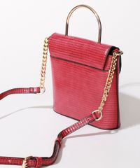 Bolsa-Feminina-Transversa-Cobra-com-Corrente-e-Alca-de-Metal-Vermelha-9915799-Vermelho_4