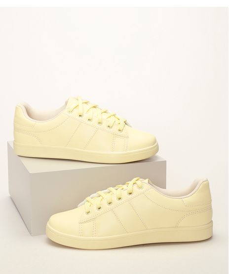 Tenis-Feminino-Oneself-com-Recortes-Amarelo-Claro-9971241-Amarelo_Claro_1