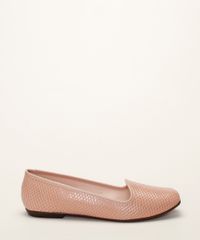 Sapatilha-Feminina-Moleca-Bico-Quadrado-Texturizada-de-Cobra-Bege-9972733-Bege_2