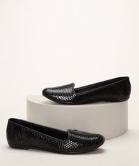 Sapatilha-Feminina-Moleca-Bico-Quadrado-Texturizada-de-Cobra-Preta-9972734-Preto_1