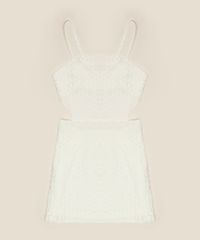 Vestido-Juvenil-Curto-em-Renda-com-Recorte-Vazado-Alcas-Finas-Off-White-9953434-Off_White_1