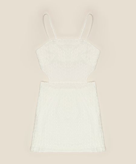 Vestido-Juvenil-Curto-em-Renda-com-Recorte-Vazado-Alcas-Finas-Off-White-9953434-Off_White_1