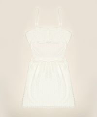 Vestido-Juvenil-Curto-em-Renda-com-Recorte-Vazado-Alcas-Finas-Off-White-9953434-Off_White_2