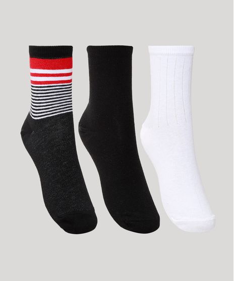 Kit-de-3-Meias-Feminino-Estampado-Listrado-Cano-Alto-Multicor-9971032-Multicor_1