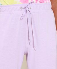 Calca-de-Moletom-Feminina-Jogger-Cintura-Alta-com-Bolsos-Lilas-9390755-Lilas_6