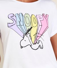 Pijama-Feminino-Snoopy-com-Estampa-de-Poa-Manga-Curta-Branco-9958297-Branco_2