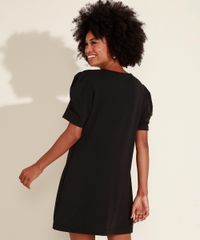 Vestido-de-Moletom-Feminino-Curto-Manga-Bufante-Preto-9961292-Preto_2