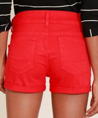 Short-de-Sarja-Feminino-Reto-Cintura-Media-com-Barra-Dobrada-Vermelho-9972221-Vermelho_2