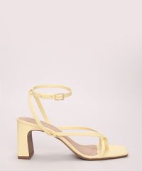 Sandalia-Feminina-Oneself-com-Tiras-Salto-Medio-Quadrado-Amarela-9973047-Amarelo_2