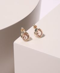 Brinco-Feminino-Folheado-Gota-Pequena-com-Pedra-Dourado-9945090-Dourado_1
