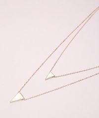 Colar-Feminino-Duplo-Folheado-com-Pingente-de-Triangulos-Dourado-9945097-Dourado_3