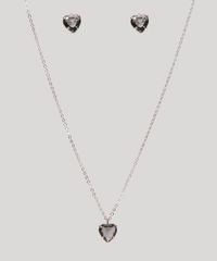Kit-de-Colar---Brinco-Folheados-Coracao-com-Pedra-Prateado-9945099-Prateado_2