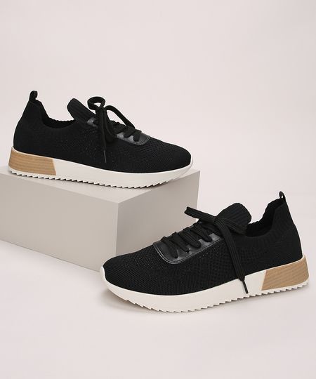 Tenis-Feminino-Modare-Knit-Com-Cadarco-Preto-9972981-Preto_1 Tenis-Feminino-Modare-Knit-Com-Cadarco-Preto-9972981-Preto_1