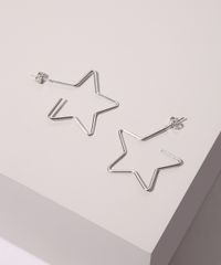 Brinco-Feminino-Folheado-Estrela-Vazada-Prateado-9945085-Prateado_1