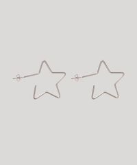 Brinco-Feminino-Folheado-Estrela-Vazada-Prateado-9945085-Prateado_2