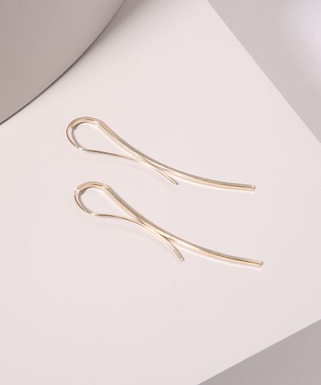 Brinco-Feminino-Folheado-Alongado-Dourado-9945087-Dourado_1