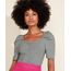 Blusa-Feminina-Estampada-Xadrez-Vichy-com-Franzido-Manga-Bufante-Decote-Princesa-Preta-9972722-Preto_1