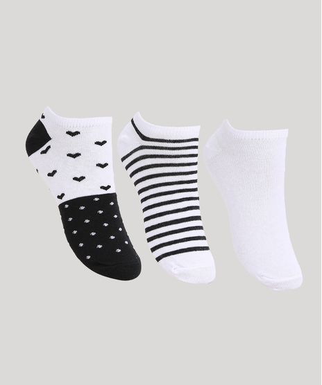 Kit-de-3-Meias-Feminino-Cano-Baixo-Estampado-Coracoes-e-Listrado-Multicor-9971062-Multicor_1