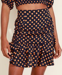 Saia-Feminina-Mindset-Curta-Estampada-de-Poa-com-Franzido-e-Babado-em-Camadas-Azul-Marinho-9975454-Azul_Marinho_1