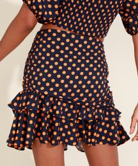 Saia-Feminina-Mindset-Curta-Estampada-de-Poa-com-Franzido-e-Babado-em-Camadas-Azul-Marinho-9975454-Azul_Marinho_2