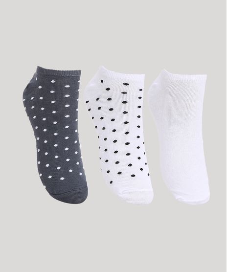 Kit-de-3-Meias-Feminino-Cano-Baixo-Estampado-Poa-Multicor-9971063-Multicor_1